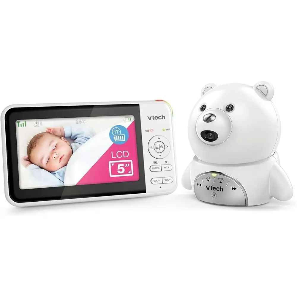 VTech Full Colour Baby/New Born Video & Audio Monitor Bear Camera White