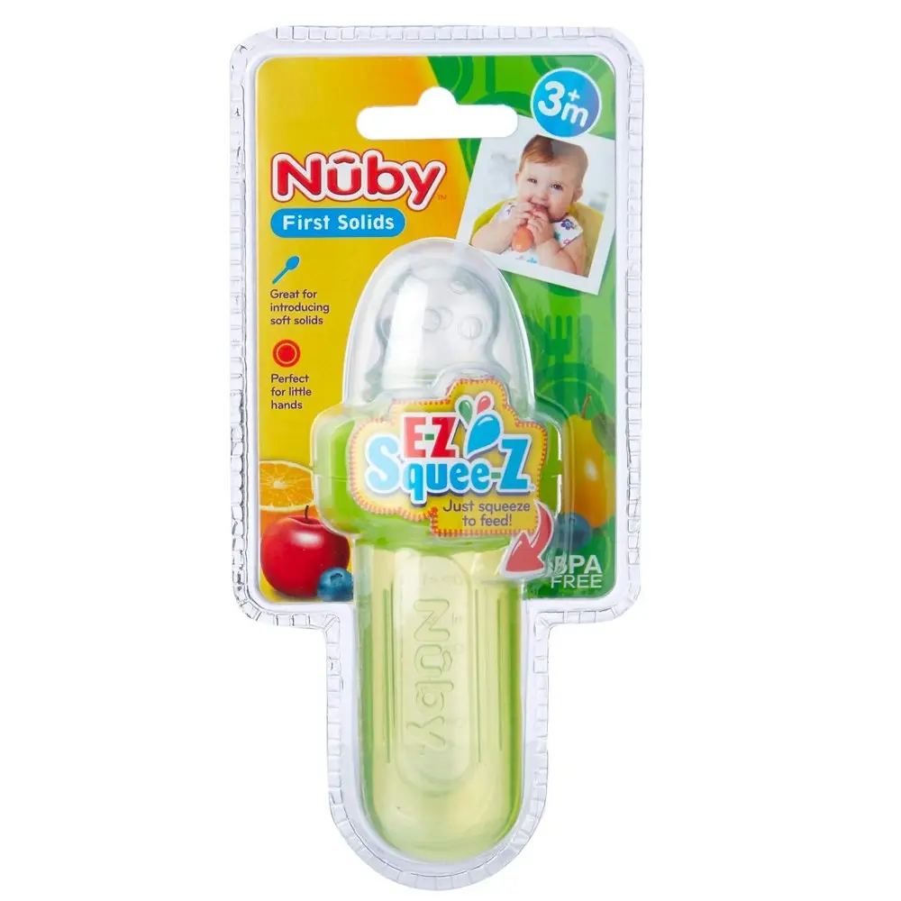 Nuby Baby/Kids Mini Squeeze Bottle Feeder Solid Food Weaning Utensil Assorted