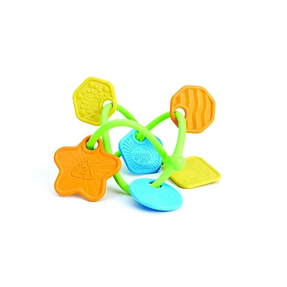 Green Toys Plastic Twist Teether/Teething Sensory Chew Play Baby/Infant Toy 0m+