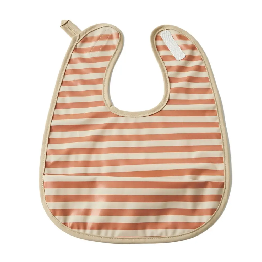 Jiggle & Giggle Polyester Stripe Traditional Bib Baby/Infant Drooling/Feeding