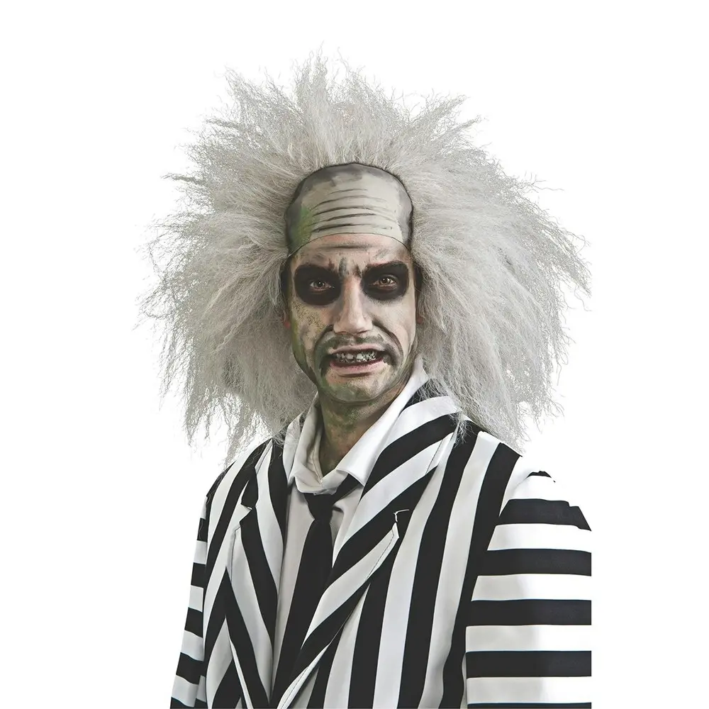 Beetlejuice Movie Hair Wig Adult Cosplay Dress Up Halloween Party Costume