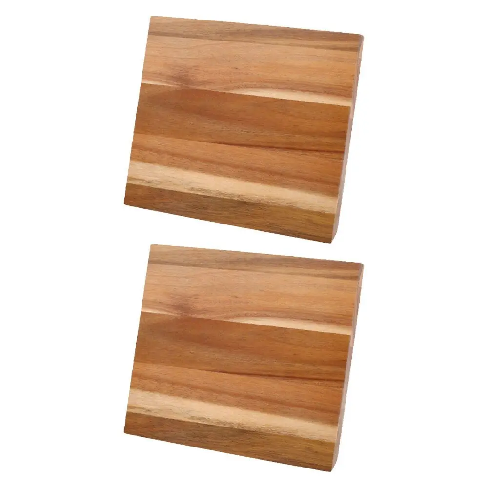 2x Kuvings Acacia Wood 24x18cm Magnetic Knife Holder Kitchen Organiser Natural