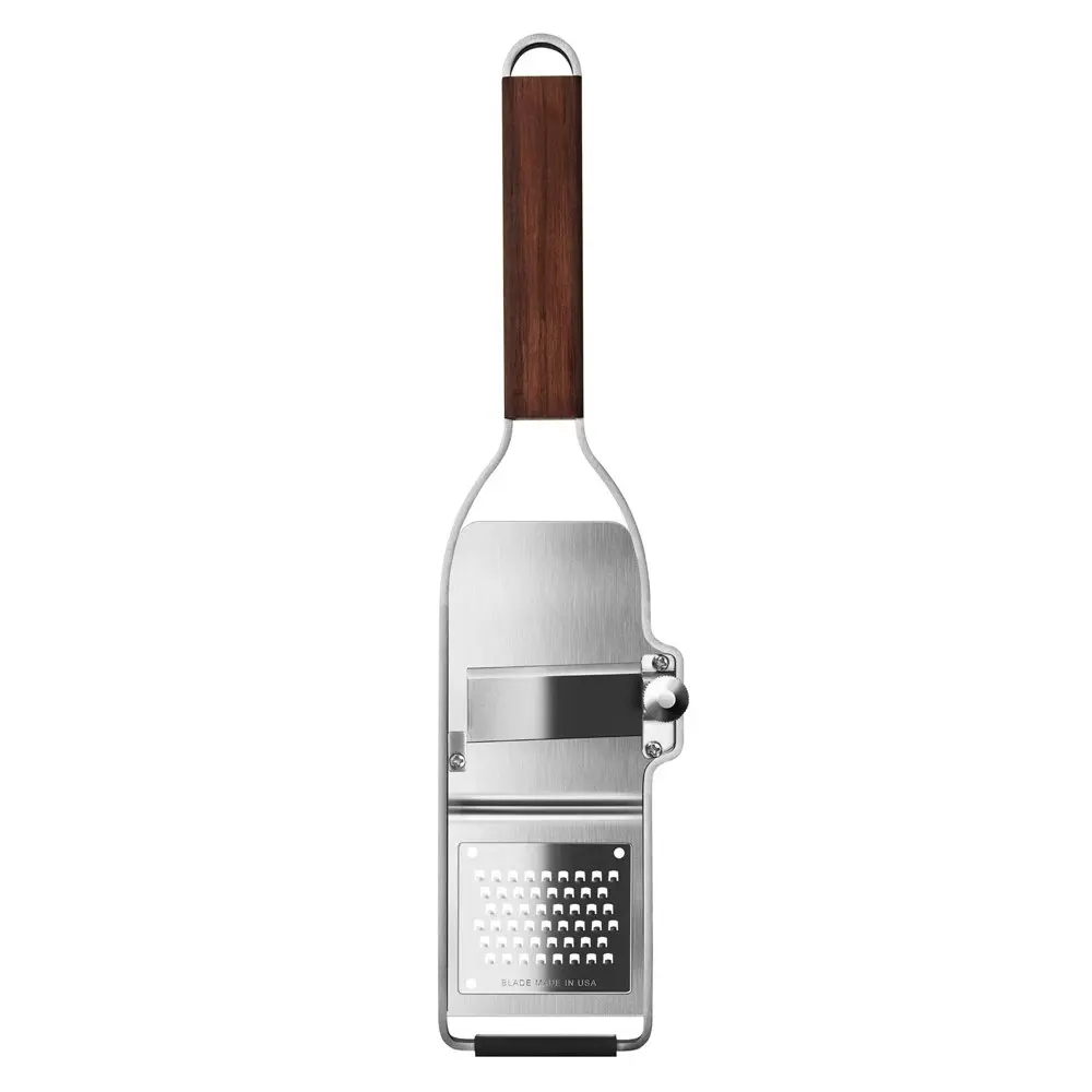 Microplane 2-in-1 Master Series 30cm Truffle Slicer Stainless Steel Cutter Brown