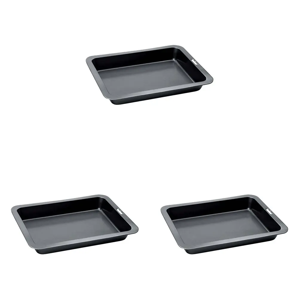 3PK Wiltshire Easybake Non-Stick Rectangular Baking Kitchen Pan Tin 33x23cm