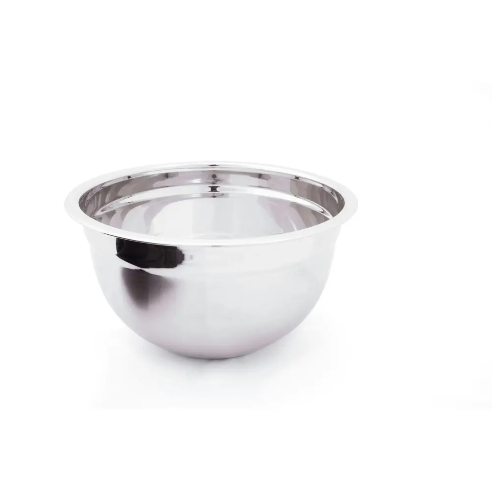 Cuisena 26cm/5L Stainless Steel Mixing Bowl Round Baking Dish Container Silver