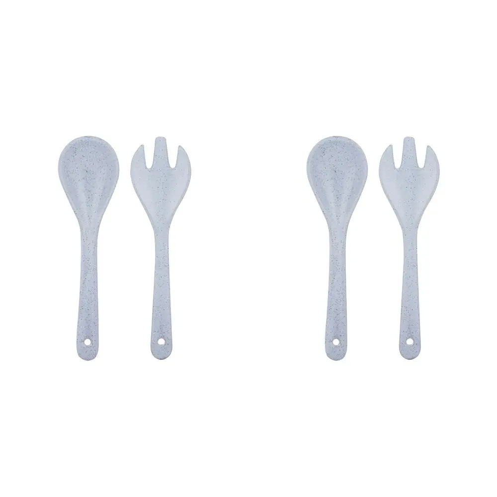 2x 2pc Ladelle Artisan Salad Servers Spoon/Fork Kitchen Serving Utensil Set Blue