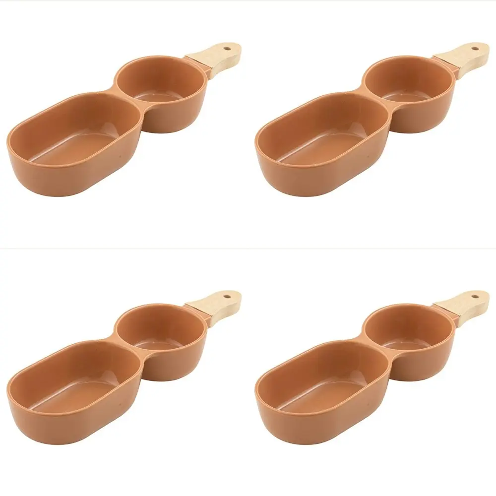 4x Ladelle Alto Serve & Share 2 Part 34.5x9.5cm Porcelain Serve Stick Terracotta