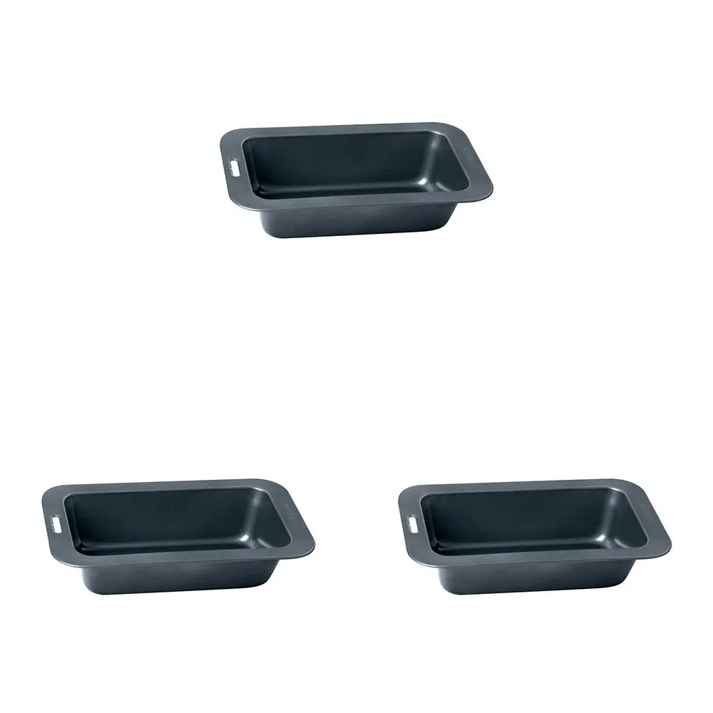 3PK Wiltshire Easybake Rectangular Loaf Cake Pan Oven Safe Baking Tin 24cm