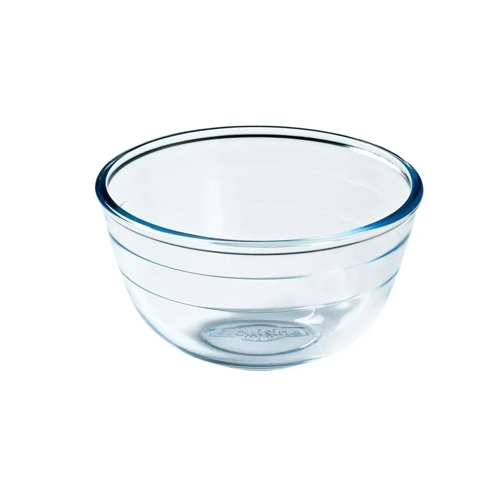 O Cuisine 17cm/1L Glass Mixing Bowl Dish Round Kitchen Baking Cookware Clear