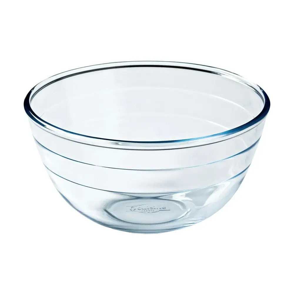 O Cuisine 21cm/2L Glass Mixing Bowl Dish Round Kitchen Baking Cookware Clear