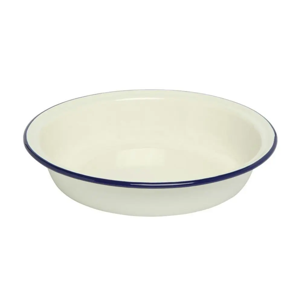 Wiltshire Double Coated Porcelain Enamel Round Pie Baking Dish 19.5cm Blue