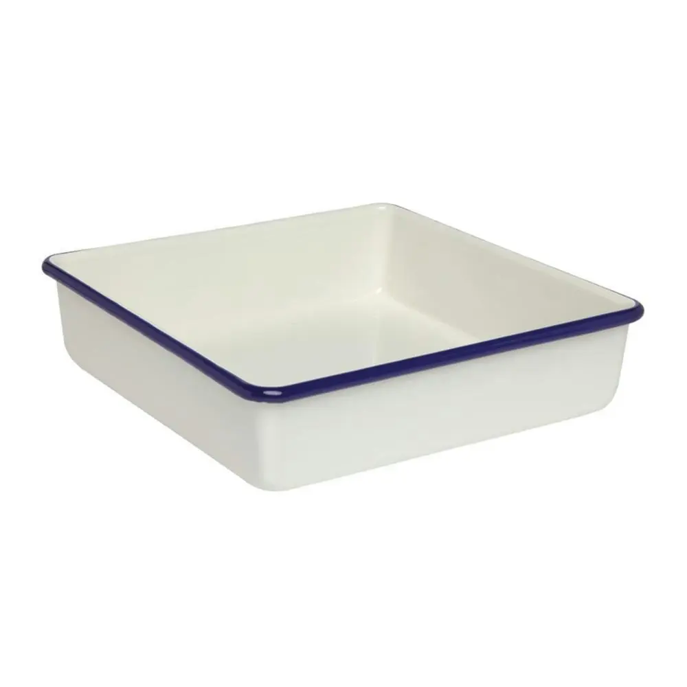 Wiltshire Porcelain Enamel Kitchen Square Brownie Baking Pan 23x23x5cm