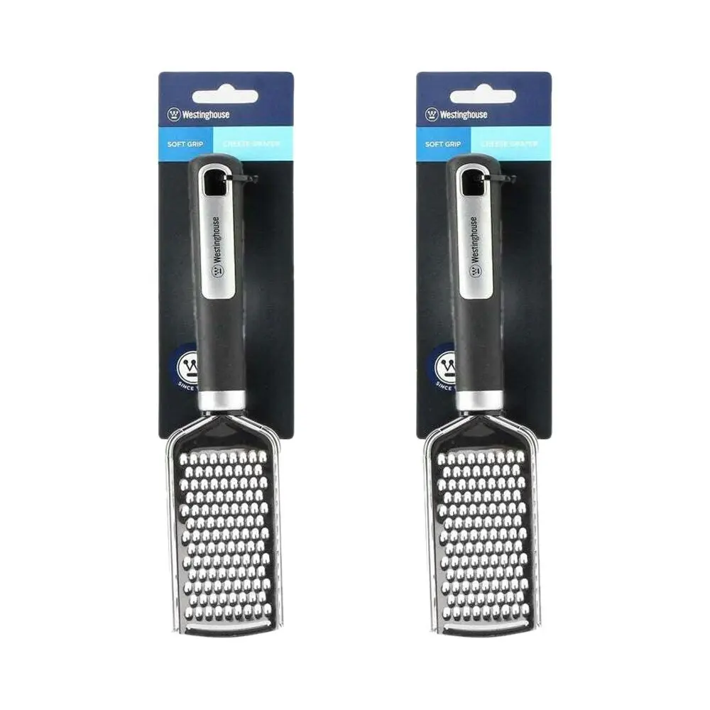 2PK Westinghouse Cheese Grater Soft Grip Stainless Steel Kitchen Tool/Gadget