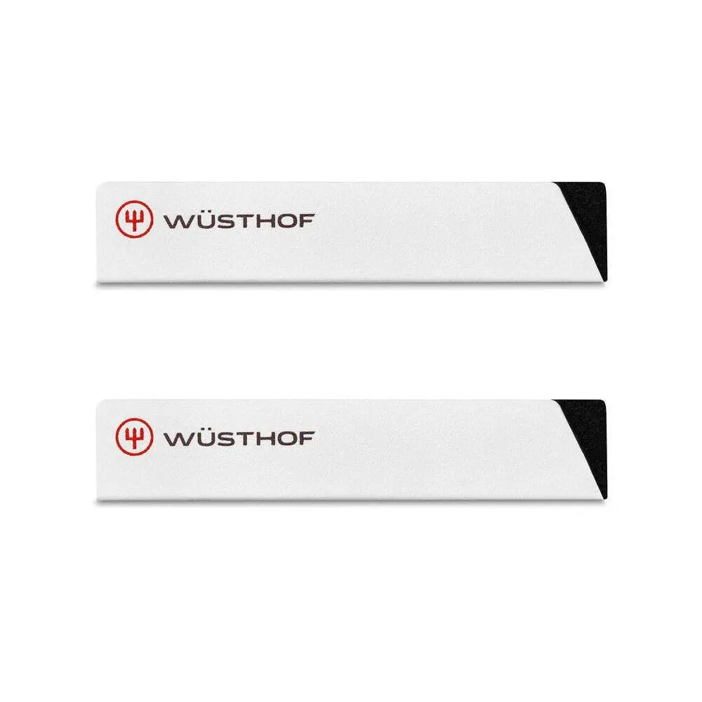 2x Wusthof Blade Guard/Knife Sheath Edge Protector Cover Scabbard Grey 12x2.5cm