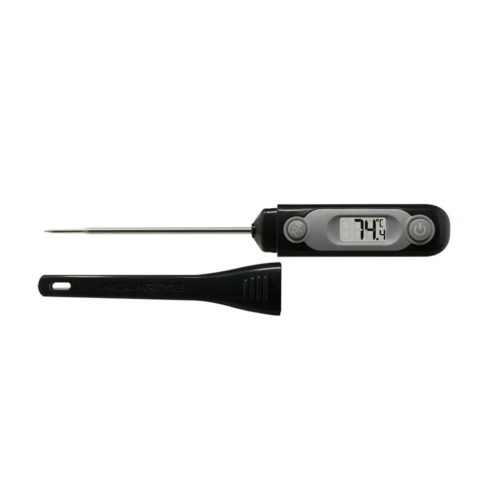 AcuRite Digital Waterproof Thermometer Home Kitchen Cooking Utensil Black