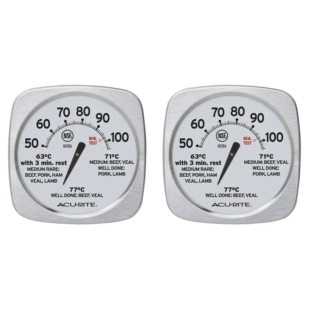 2x AcuRite Gourmet Meat/Food Thermometer Celcius Home Kitchen Cooking Utensil