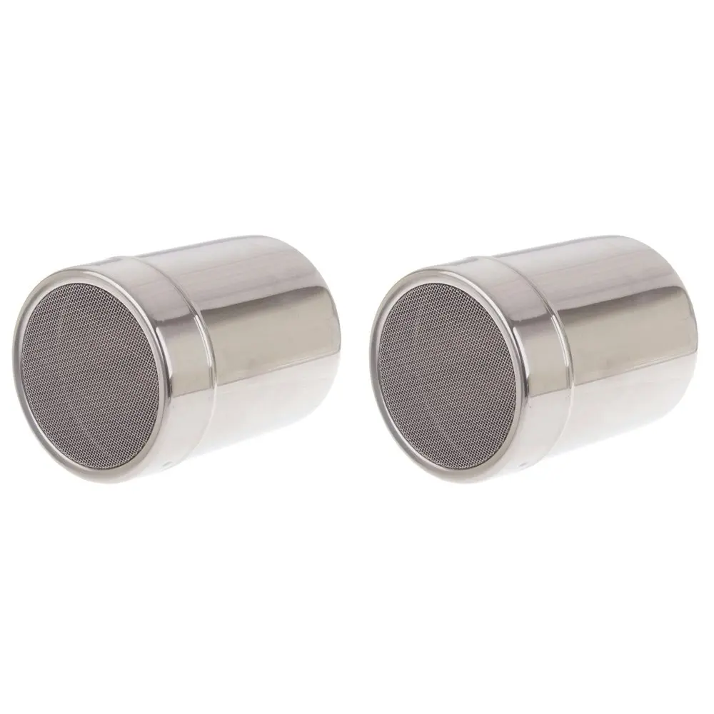 2x Appetito Stainless Steel Flour/Sugar Shaker Home Kitchen Cooking/Baking Tool