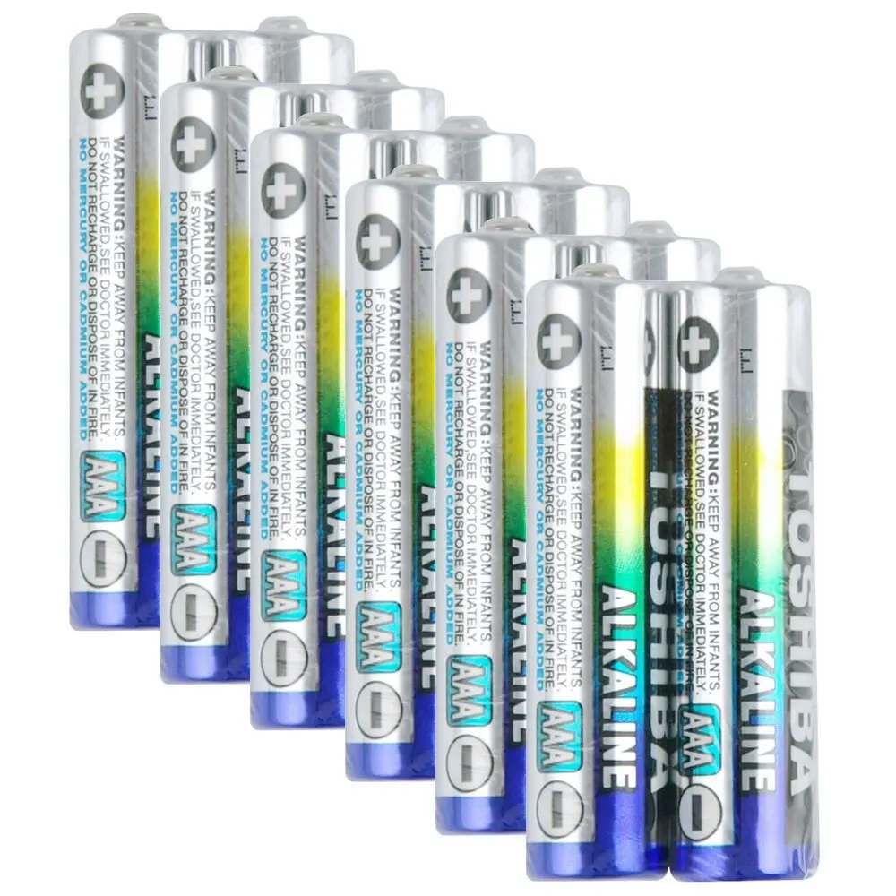 6x 2x Toshiba Alkaline AAA R03 Battery Power Cylindrical Multi-Use Batteries