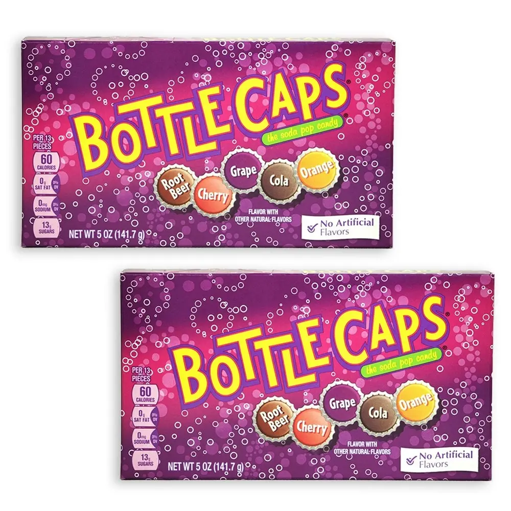 2x Wonka 141g Bottle Caps Theatre Box Soda Pop Assorted Flavours Candy/Candies