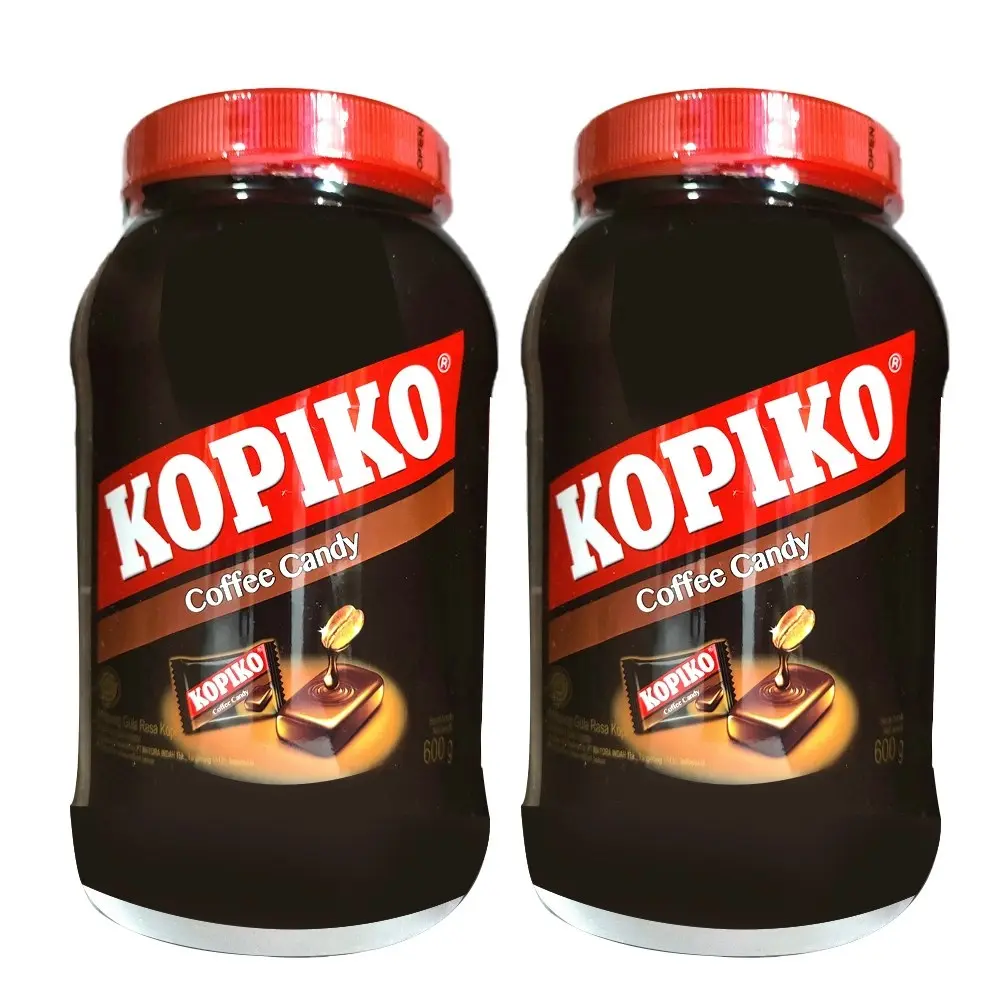 2x Kopiko 600g Mini Coffee Extract Hard Caffeine Candy Party Treats Jar Classic