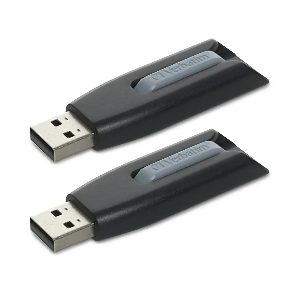 2PK Verbatim Store'n'Go V3 USB 3.0 Stick Flash Drive 32GB Storage f/Laptop/PC Gr