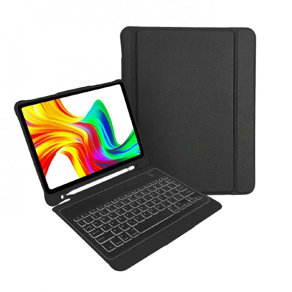 Laser 10.9'' Case/Cover w/ Wireless Bluetooth Keyboard For iPad 10th Gen Black