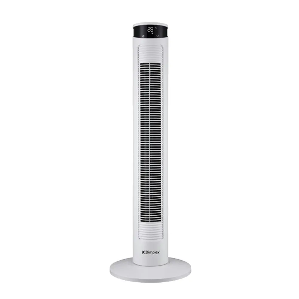 Dimplex 91cm 45W 3 Speed Cooling Portable Oscillating Tower Fan w/ Remote White