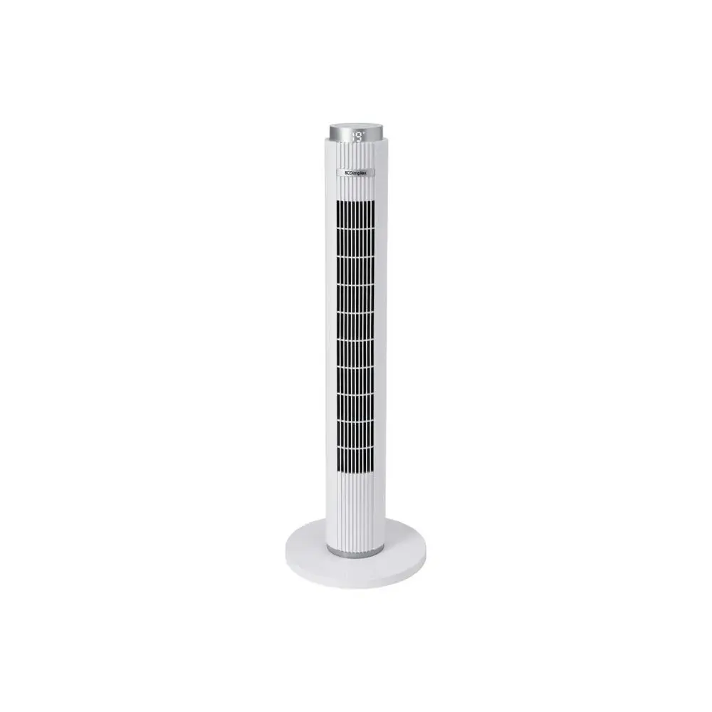 Dimplex 93cm Digital Tower Fan Home/Room Bedroom Fan w/ Night Light White