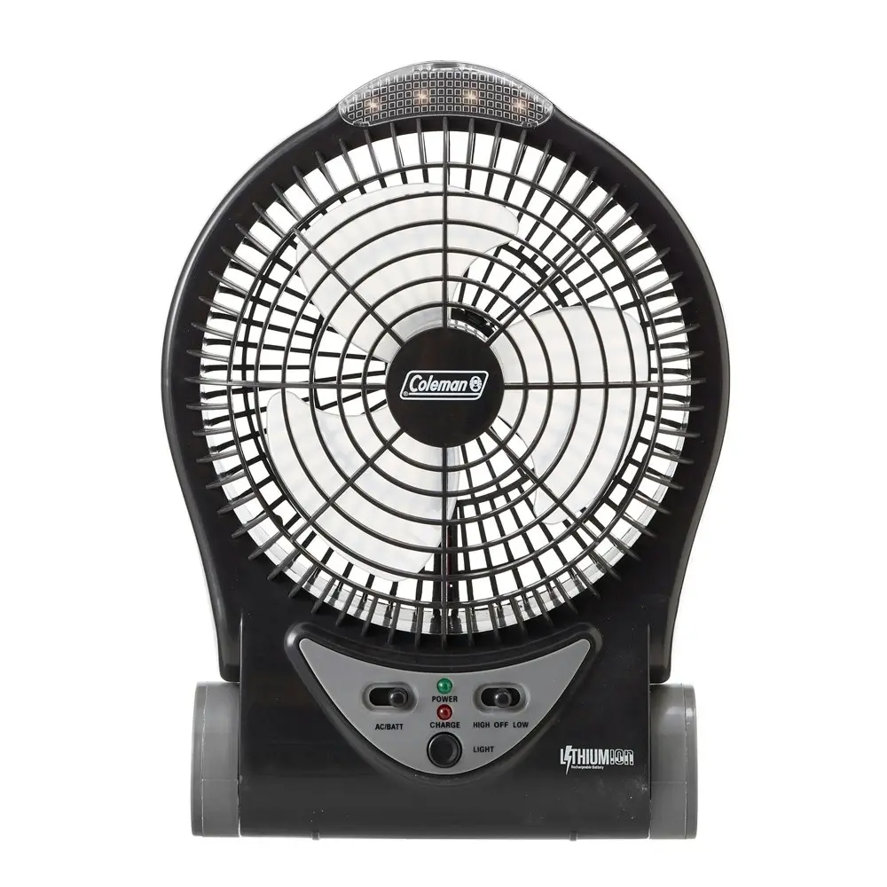 Coleman Fan Lithium Ion Rechargeable Table Fan Outdoor Camping/Hiking 6cm BLK