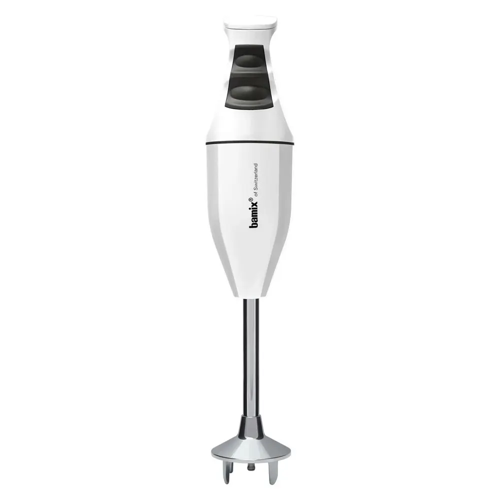 Bamix 140w Stainless Steel Classic Immersion Handheld Blender Food Chopper White