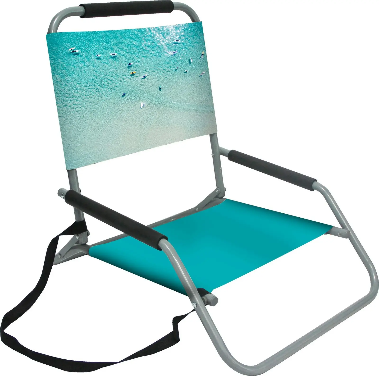 Good Vibes 60x58cm Outdoor/Beach Chair Good Vibes Ocean w/ Steel Frame Blue