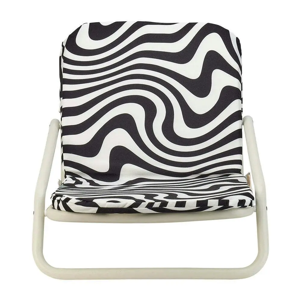 Annabel Trends Deluxe Beach Chair Portable Folding Outdoor Seat Hypnotic Swirl