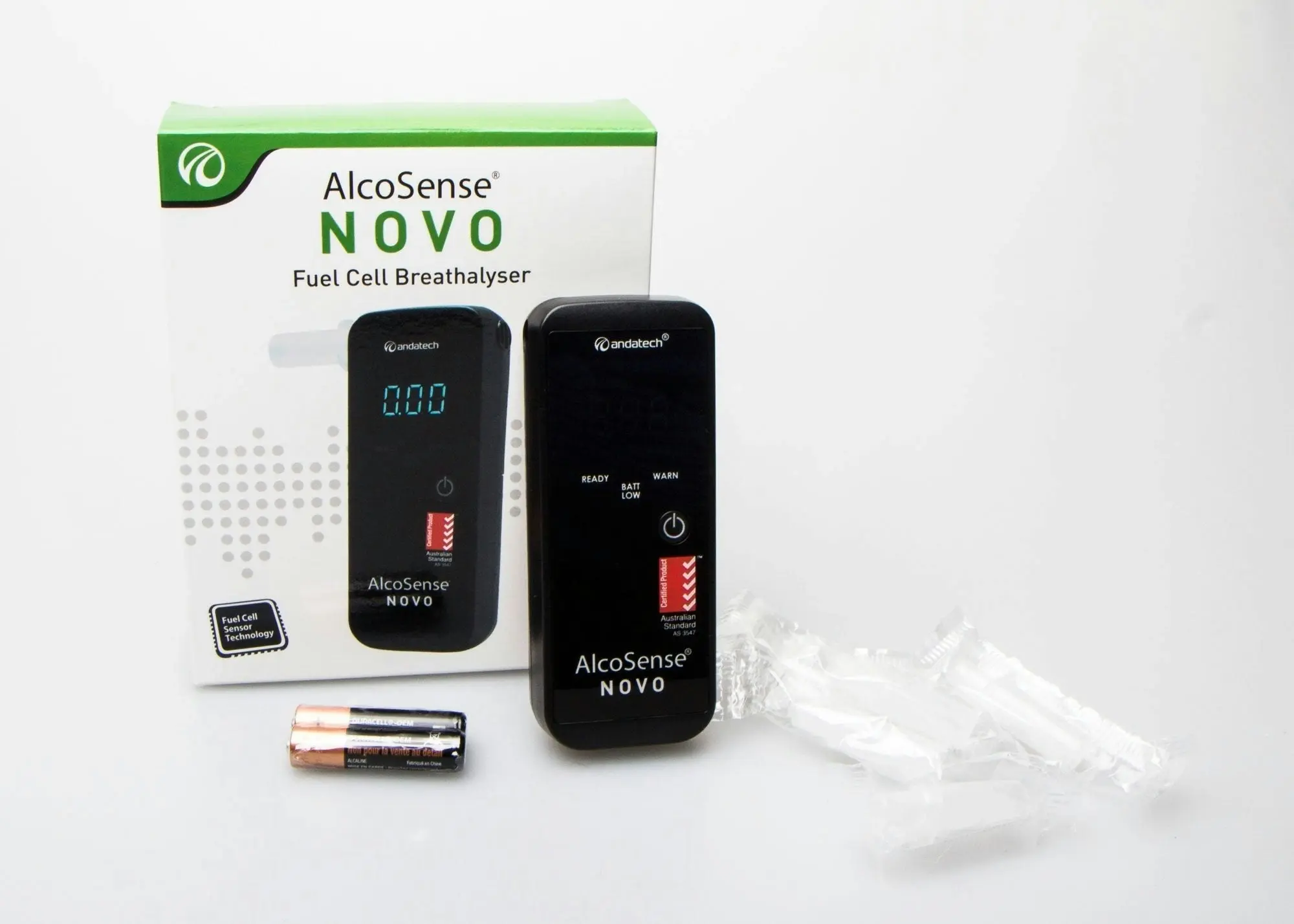 Alcosense Novo Personal Breathalyser As3547 Certified - One Size