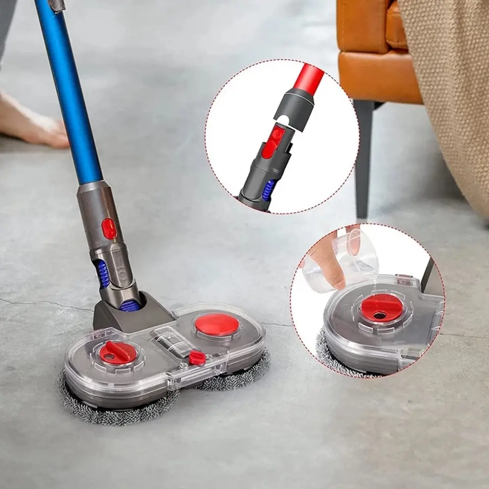 Mopping & Vac Attachment For Dyson V7, V8, V10, V11, V15 And Gen5 Vacuum Cleaners - One Size