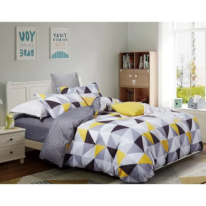 Geometric Duvet Quilt Cover Set - Queen