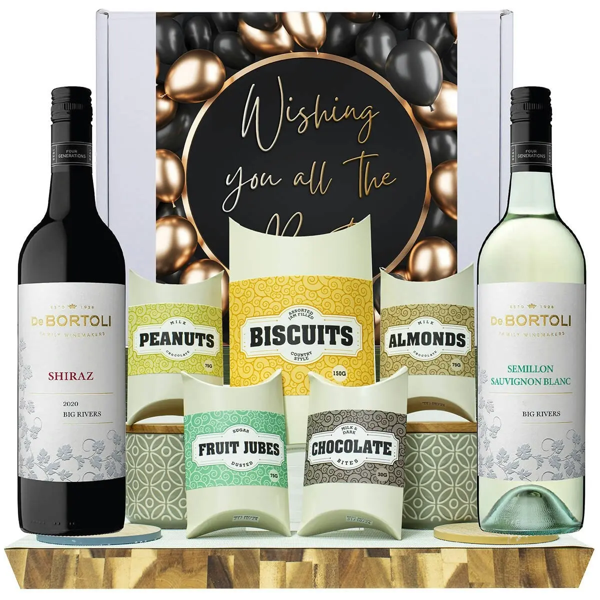 20323D All The Best Gourmet Hamper with De Bortoli Big Rivers