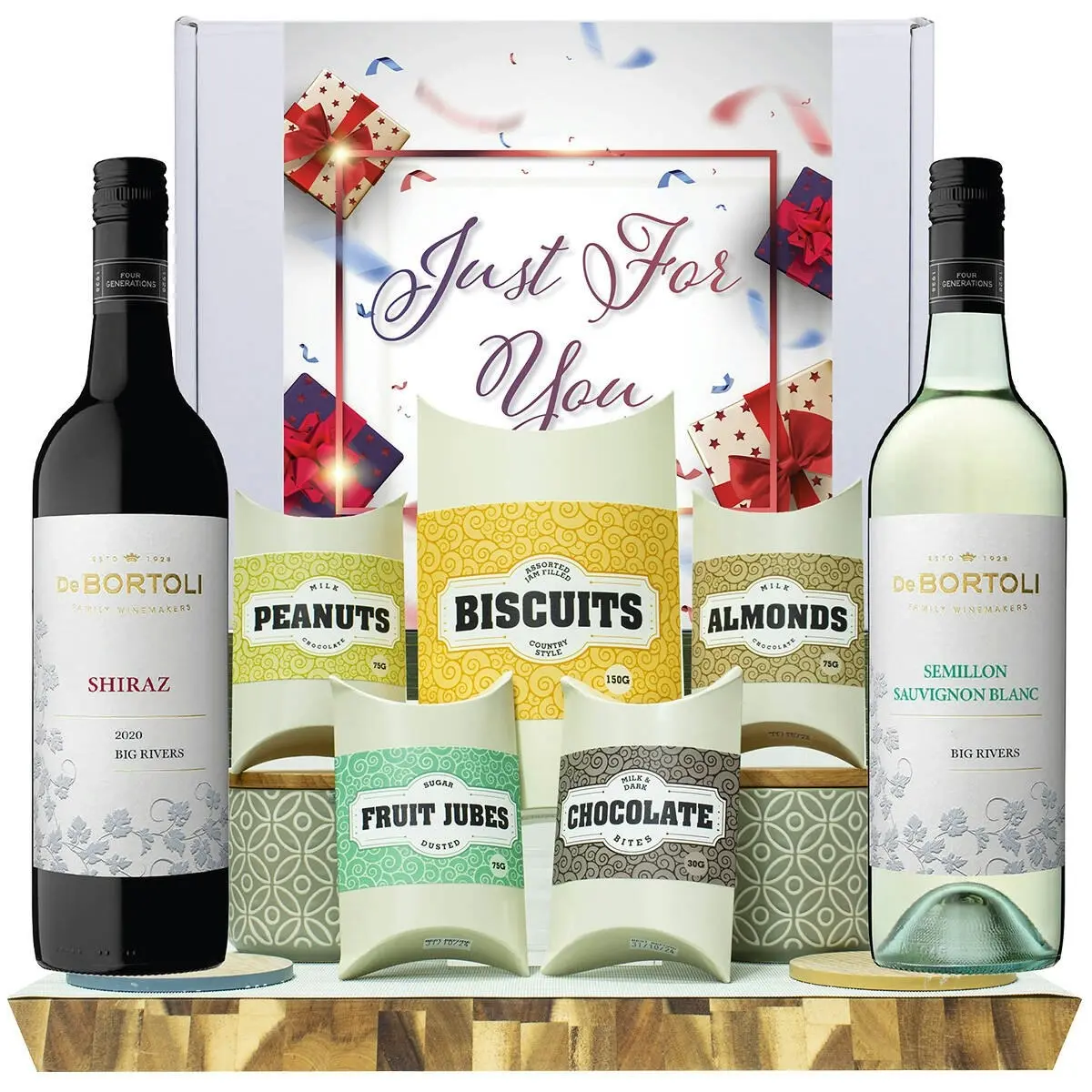 20323E Just For You Gourmet Hamper with De Bortoli Big Rivers