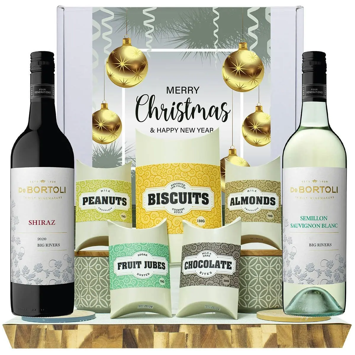 20323U Christmas Gourmet Hamper with De Bortoli Big Rivers