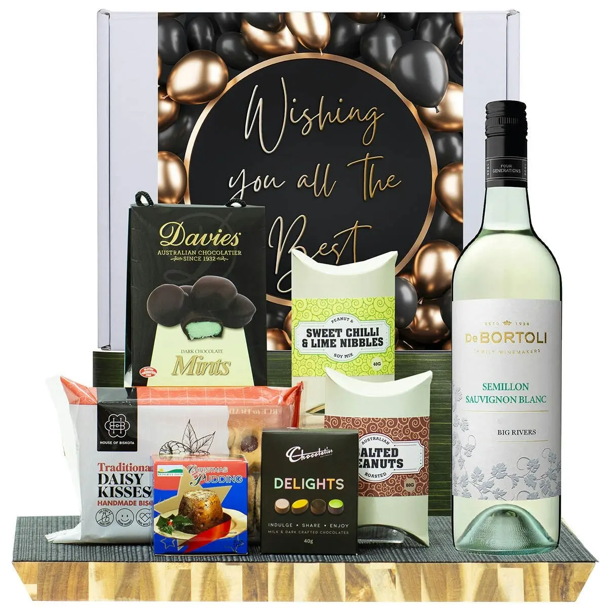 26522D All The Best Hamper with De Bortoli Big Rivers Semillon Sauvignon Blanc