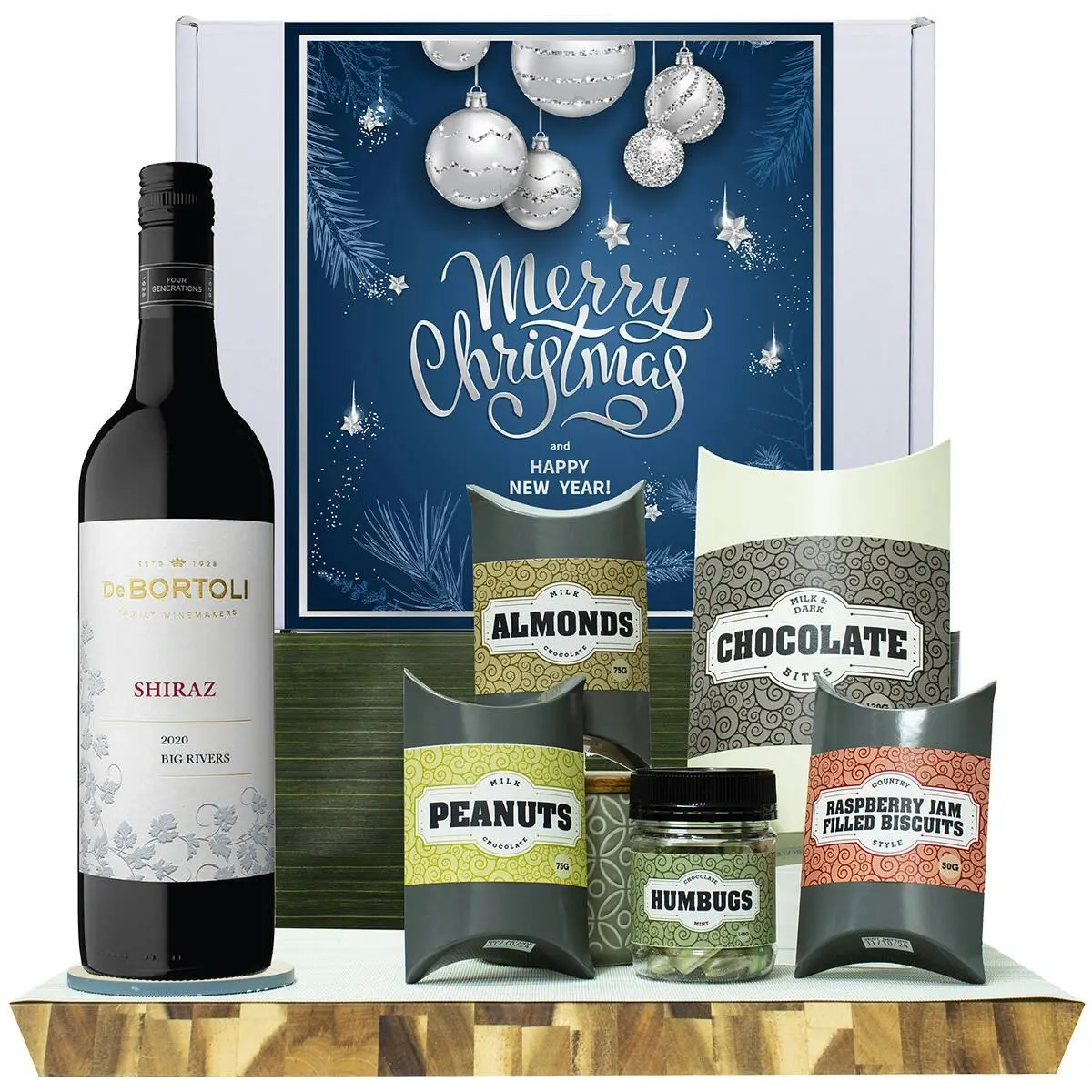 20421X Christmas Gourmet Hamper with De Bortoli Big Rivers