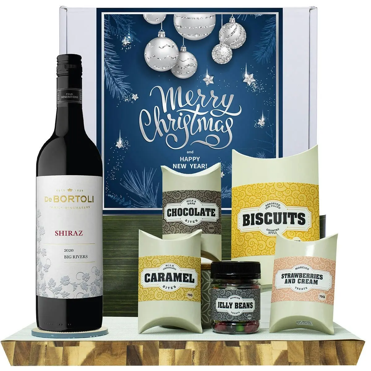 20521X Christmas Gourmet Hamper with De Bortoli Big Rivers Shiraz