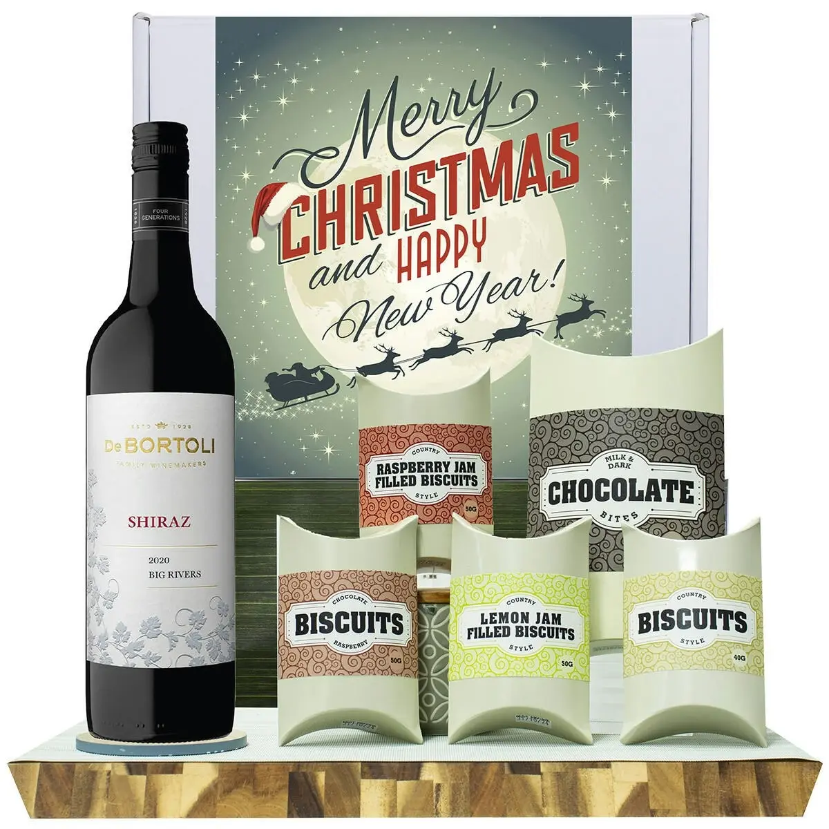 20621W Christmas Gourmet Hamper with De Bortoli Big Rivers Shiraz