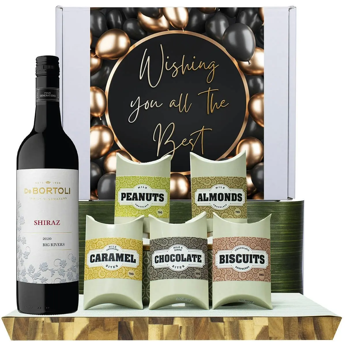 20721D All The Best Gourmet Hamper with De Bortoli Big Rivers Shiraz