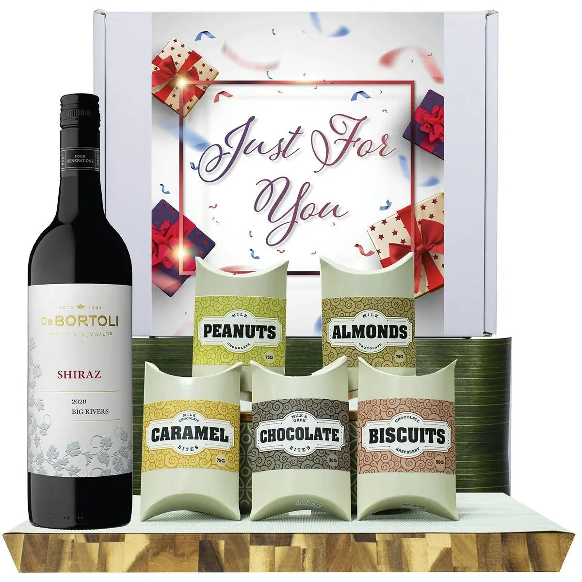 20721E Just For You Gourmet Hamper with De Bortoli Big Rivers Shiraz