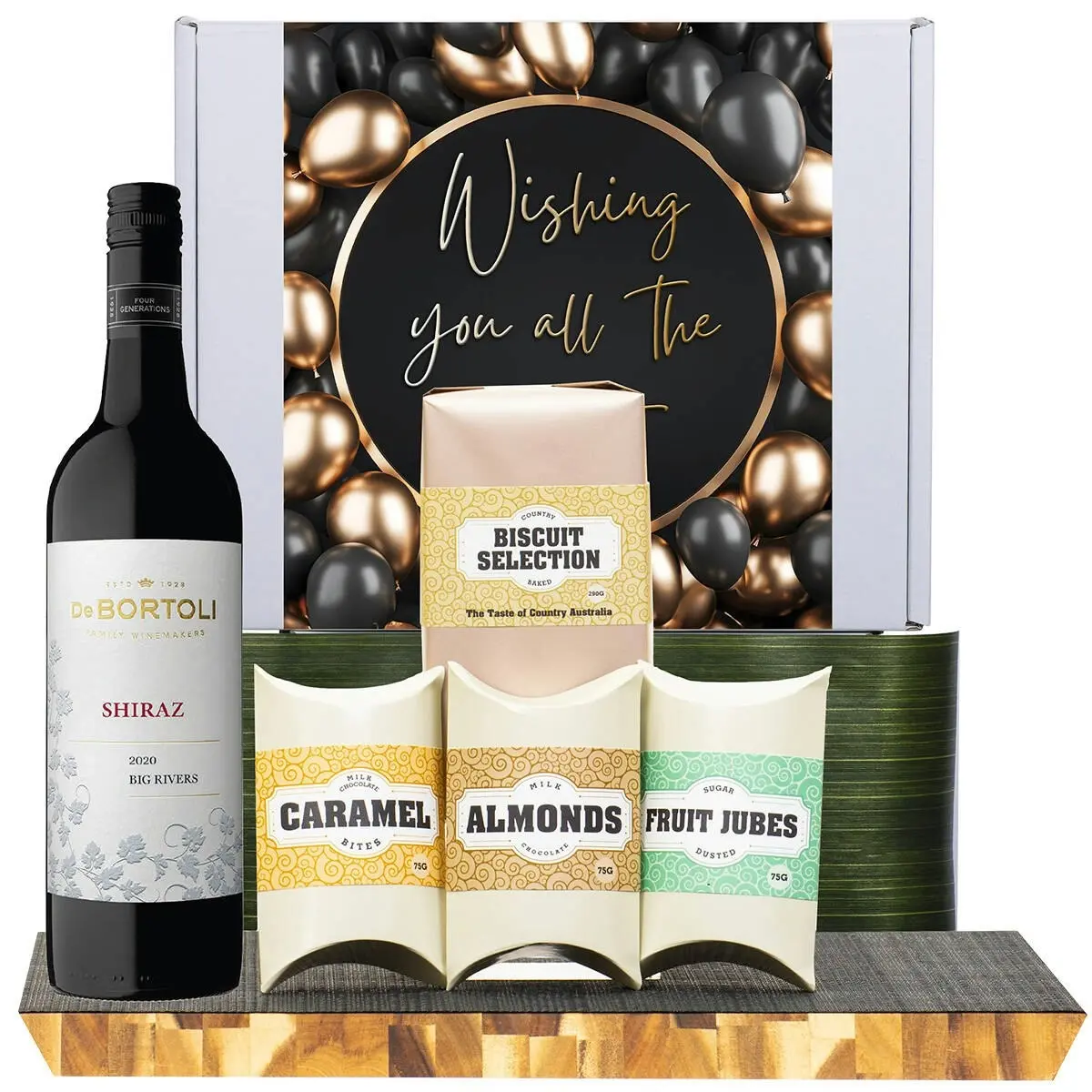 21021D All The Best Gourmet Hamper with De Bortoli Big Rivers Shiraz