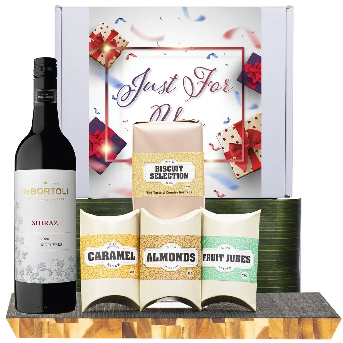 21021E Just For You Gourmet Hamper with De Bortoli Big Rivers Shiraz