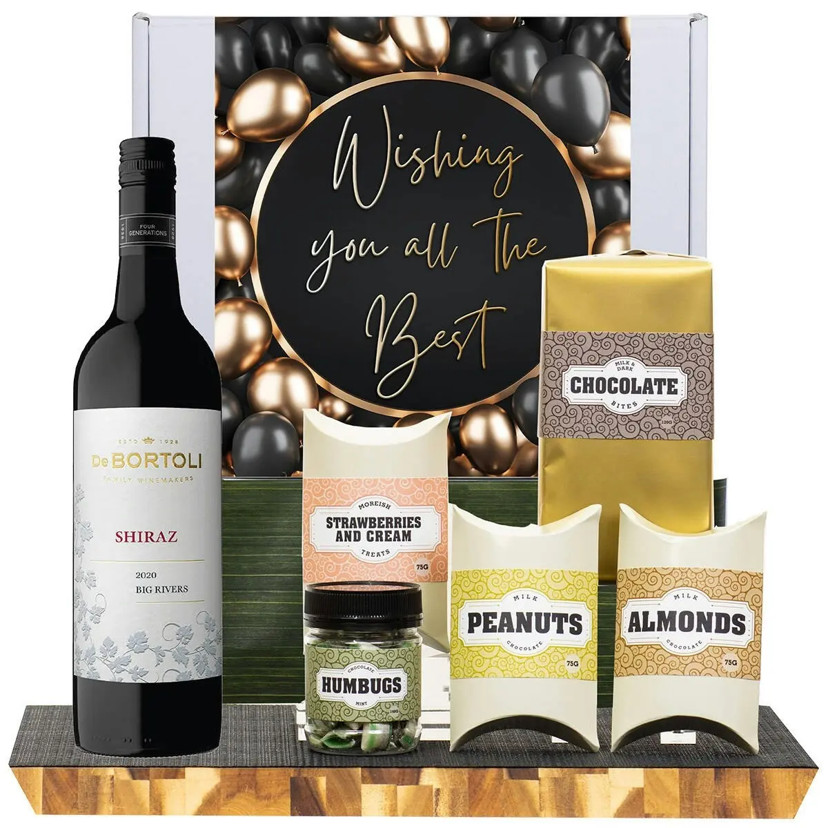 21221D All The Best Gourmet Hamper with De Bortoli Big Rivers Shiraz