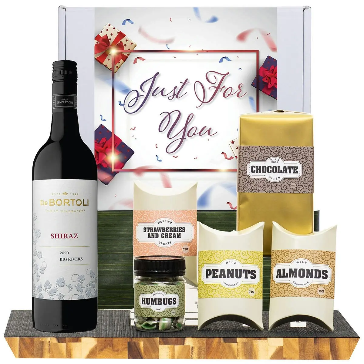 21221E Just For You Gourmet Hamper with De Bortoli Big Rivers Shiraz