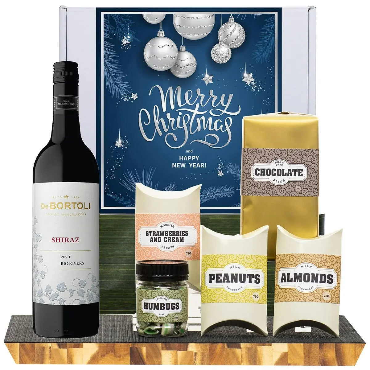 21221X Christmas Gourmet Hamper with De Bortoli Big Rivers Shiraz