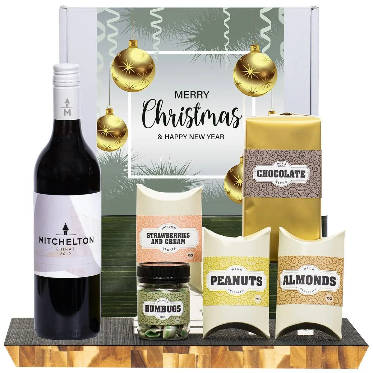 21251U Christmas Gourmet Hamper with Mitchelton Shiraz